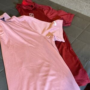 Nike Mens Light Pink Polo Shirt